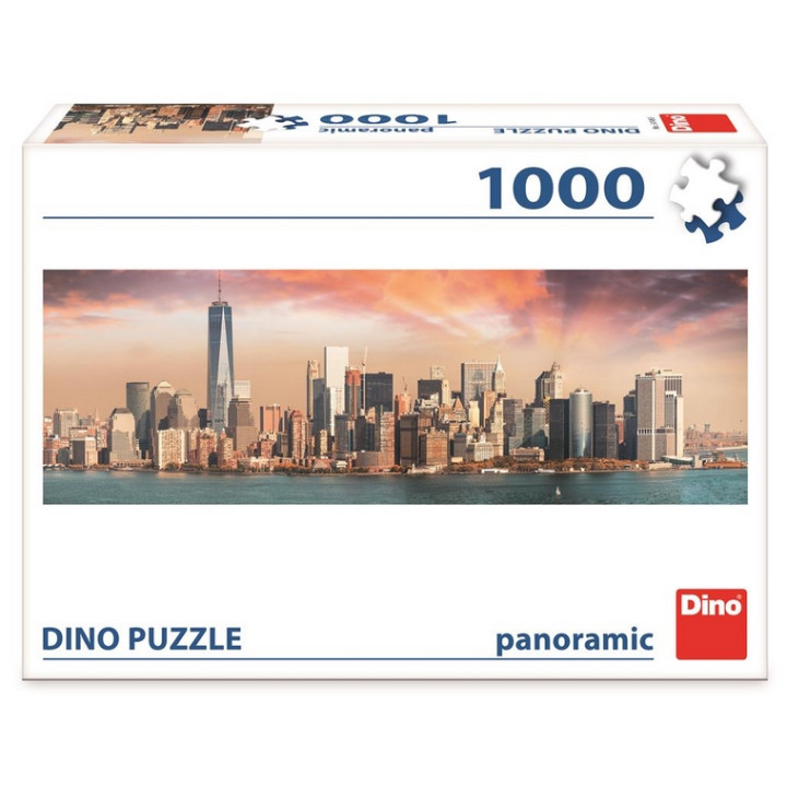 DINO Panoramic puzzle 1000 dílků MANHATTAN ZA SOUMRAKU