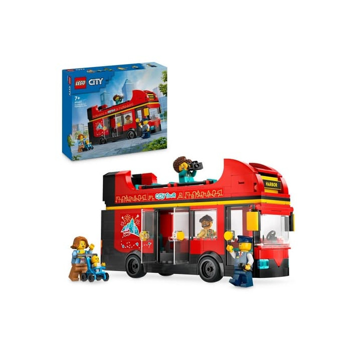 Lego City 60407 Červený dvoupodlažní vyhlídkový autobus