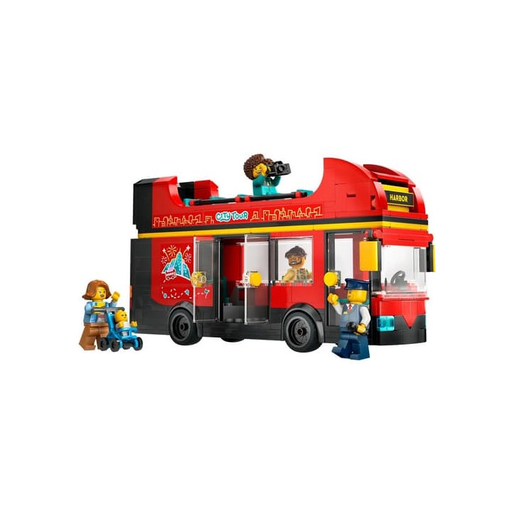 Lego City 60407 Červený dvoupodlažní vyhlídkový autobus
