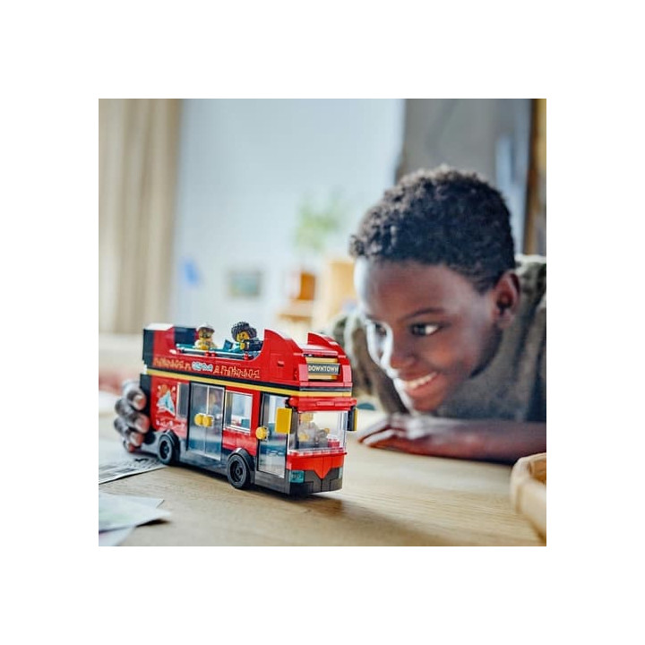 Lego City 60407 Červený dvoupodlažní vyhlídkový autobus