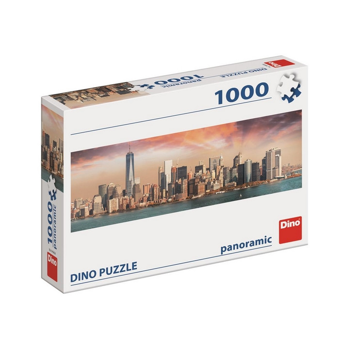 DINO Panoramic puzzle 1000 dílků MANHATTAN ZA SOUMRAKU