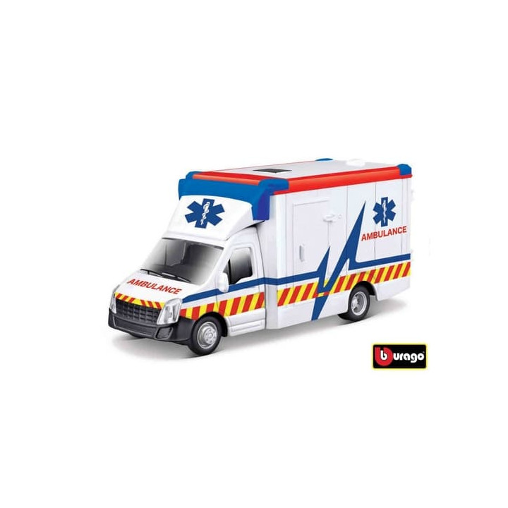 Bburago 1:43 servisní vozidlo Ambulance s nosítky