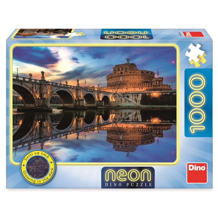 DINO Puzzle neon 1000 dílků ANDĚLSKÝ HRAD
