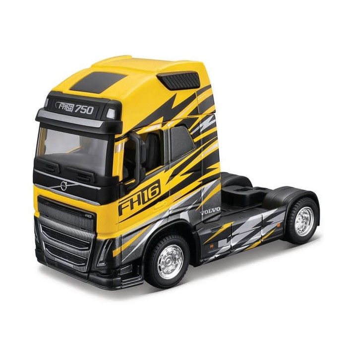Bburago 1:43 Haulers Custom Cabs Volvo FH16 Globetrotter 750 XXL Yellow