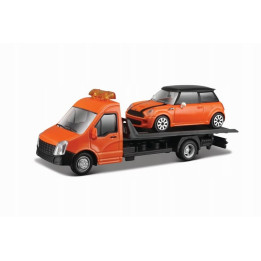 Bburago 1:43 Odtahovka + Mini Copper S oranžové