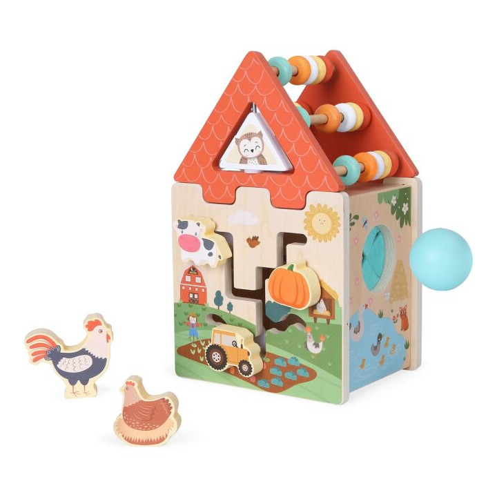 2Kids Toys Motorická kostka Farma 2 v 1