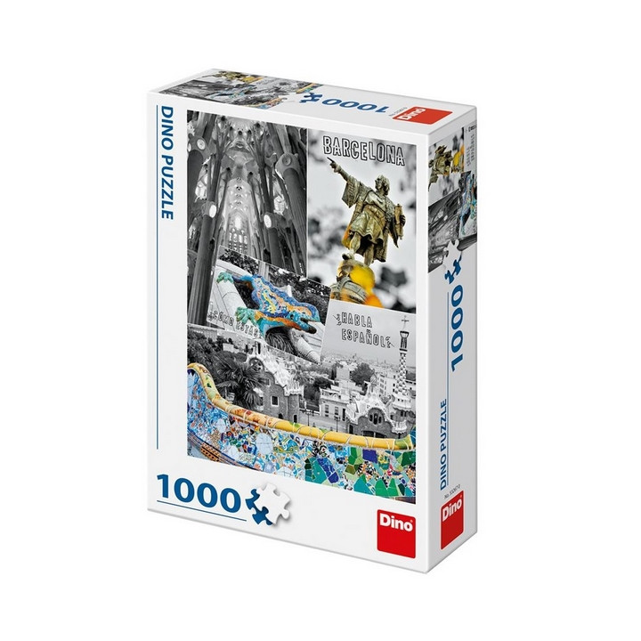 DINO Puzzle 1000 dílků BARCELONA - KOLÁŽ