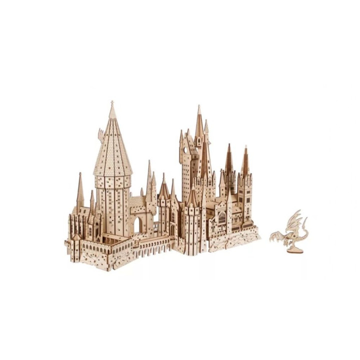 Ugears 3D dřevěné mechanické puzzle Hrad Bradavice, Harry Potter