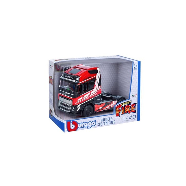 Bburago Volvo FH16 Globetrotter 750 XXL, červená, 1:43