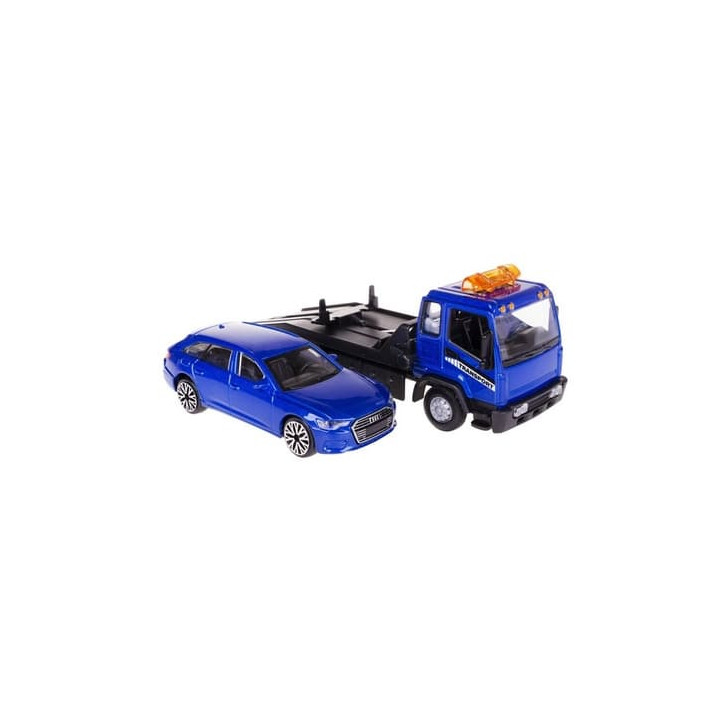 Bburago 1:43 Odtahový vůz s plošinou w/Audi A6 Avant