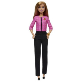 Barbie Lídryně budoucnosti hnědovláska v kalhotovém kostýmku