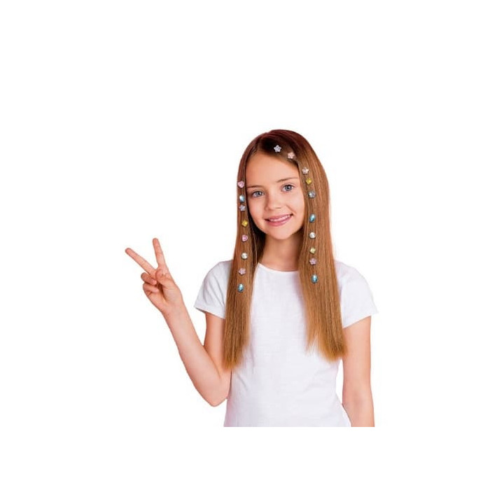 Třpytivé diamanty do vlasů s aplikátorem