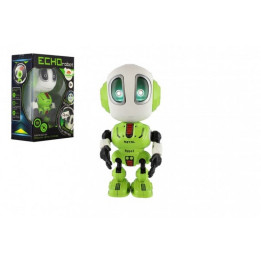 Robot ECHO opakující věty zelený na baterie se zvukem a světlem