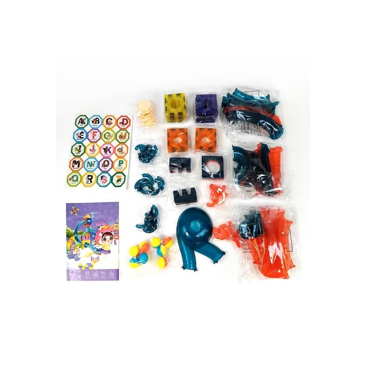 Magnetická stavebnice Dráha maxi 125 ks
