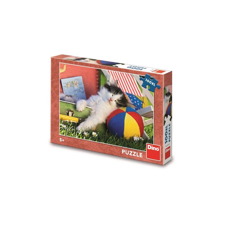 Dino Kotě odpočívá 100 XL puzzle