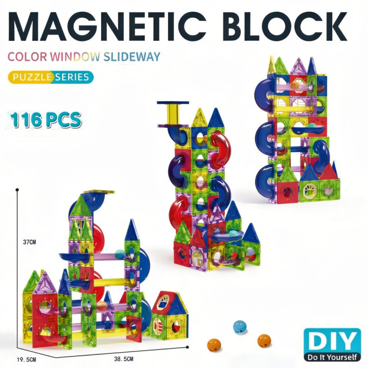 Magnetická stavebnice Věž maxi 116 ks