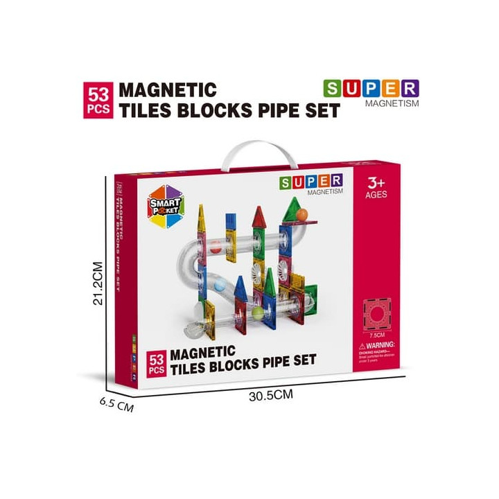 Magnetická stavebnice Řadovka 53 ks