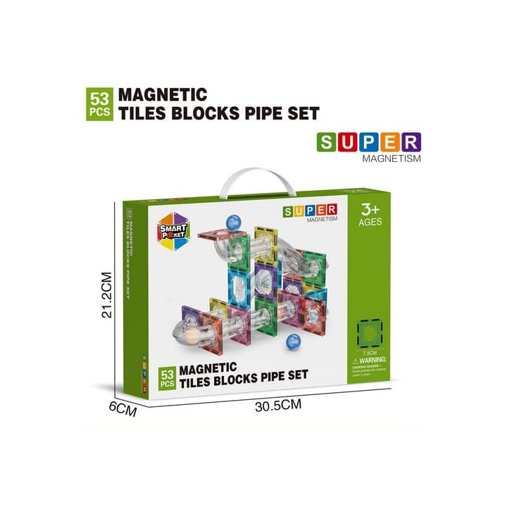 Magnetická stavebnice Kuličkodráha 53 ks