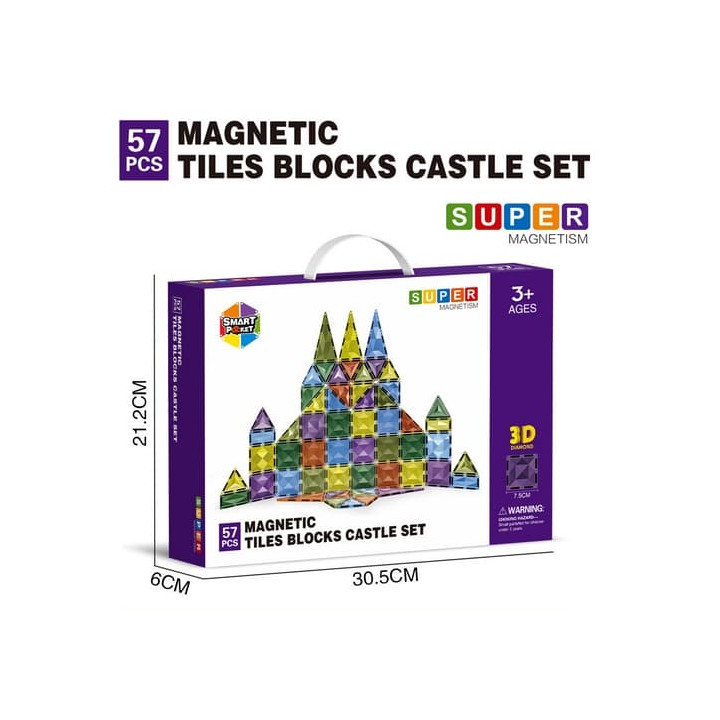 Magnetická stavebnice Diamantový chrám 57 ks