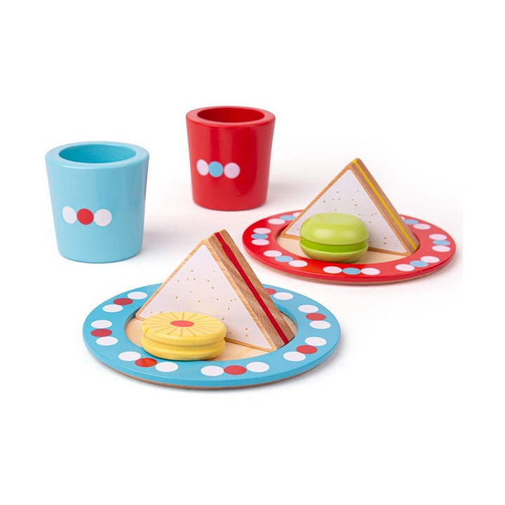 Bigjigs Toys Set svačinka s puntíky
