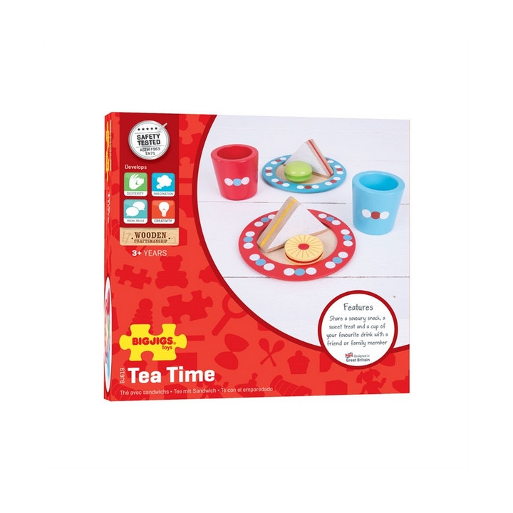 Bigjigs Toys Set svačinka s puntíky