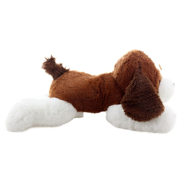 Plyš pes ležící světlý 36 cm
