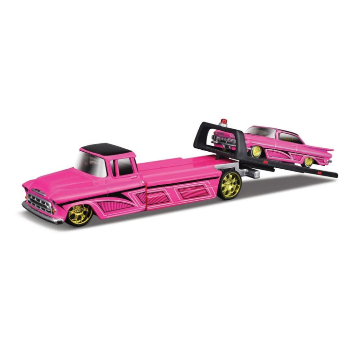 Maisto - Chevrolet Flatbed 1957 + 1959 Chevrolet Impala SS, 1:64