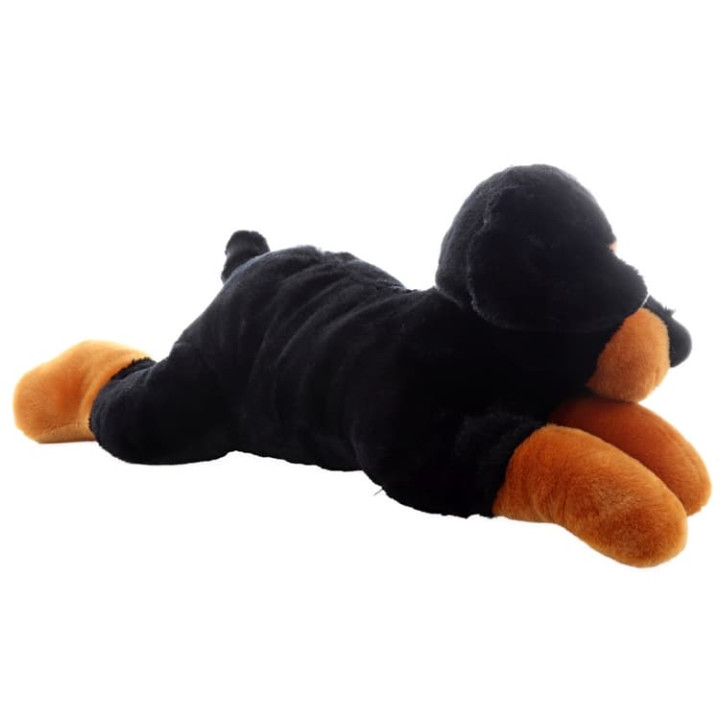Plyš pes ležící tmavý 40 cm