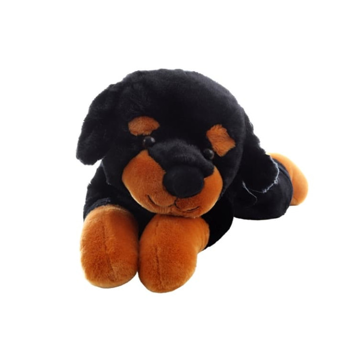 Plyš pes ležící tmavý 40 cm