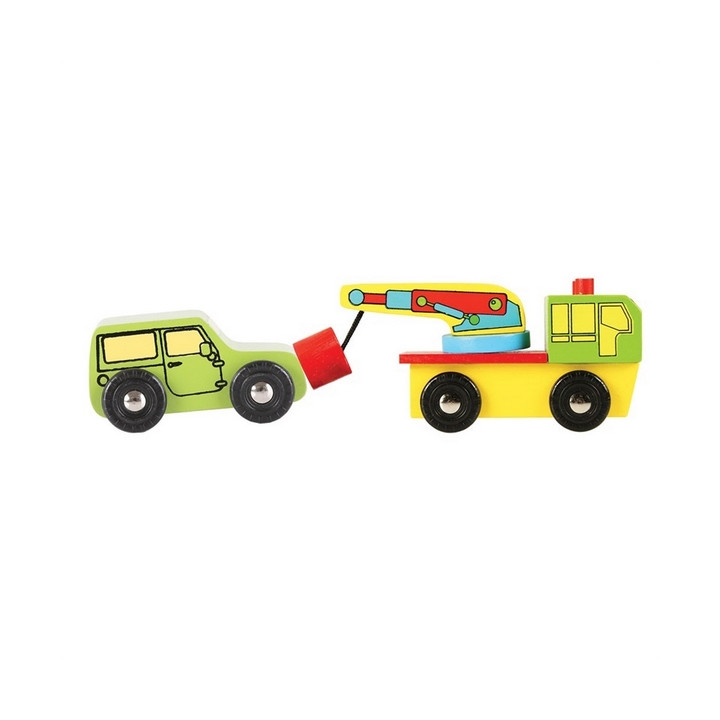 Bigjigs Rail Dřevěné autodráhy sada aut