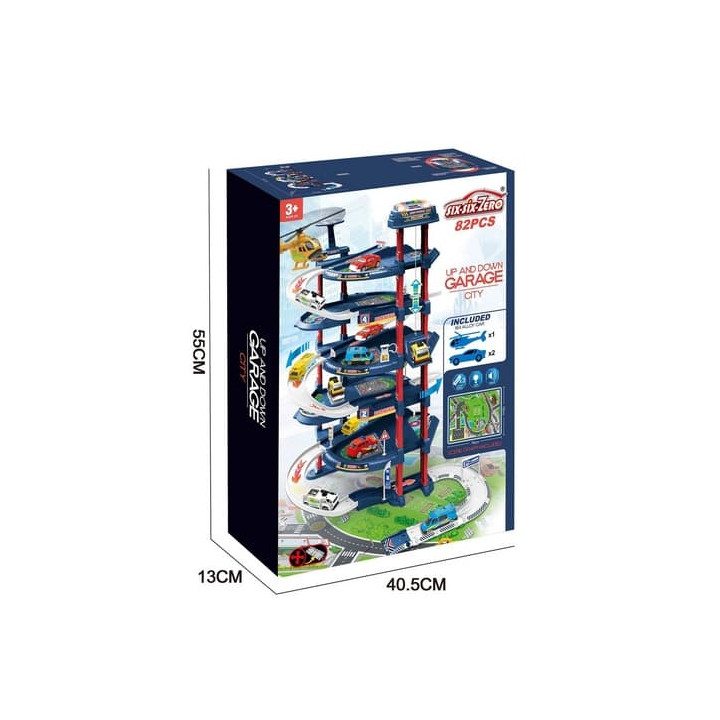 Garáž s autíčky 5 pater