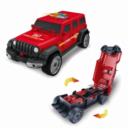 Hasičský jeep s autíčky