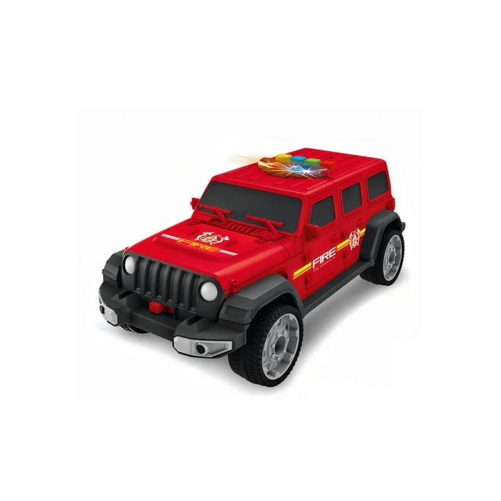 Hasičský jeep s autíčky