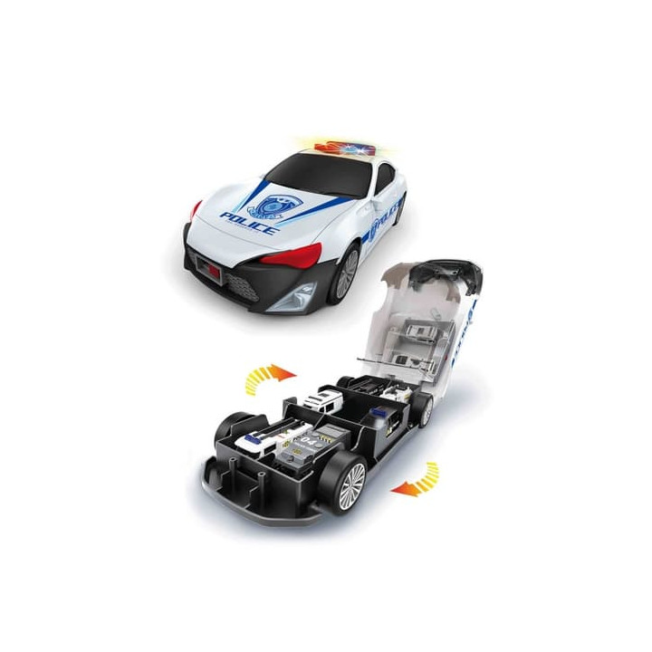 Policejní auto s autíčky