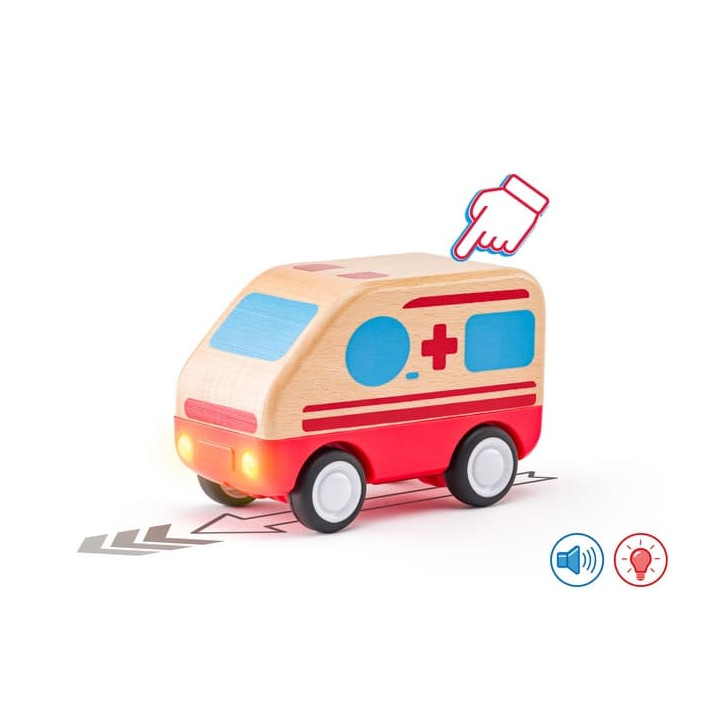 Auto sanitka se zvuky a světlem, setrvačník