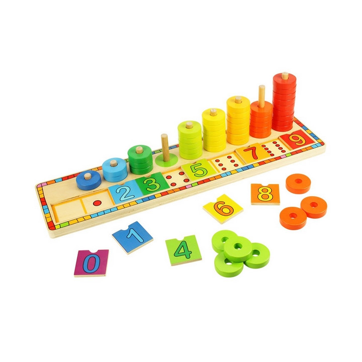 Bigjigs Toys Deska nasazování s čísly