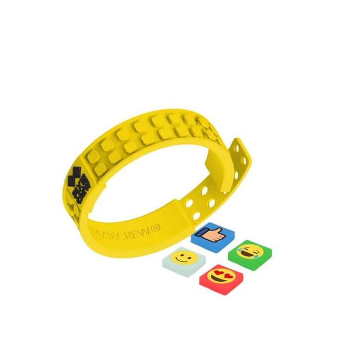PIXIE CREW Kreativní náramek EMOJI žlutý