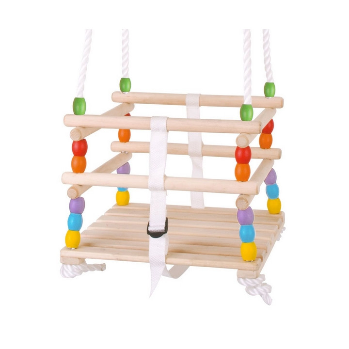 Bigjigs Toys Dřevěná korálková houpačka