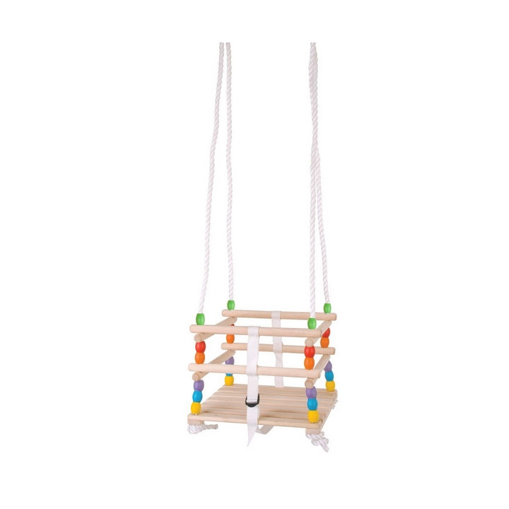 Bigjigs Toys Dřevěná korálková houpačka