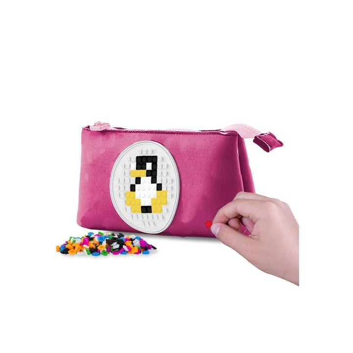 PIXIE CREW velké pouzdro RŮŽOVÉ