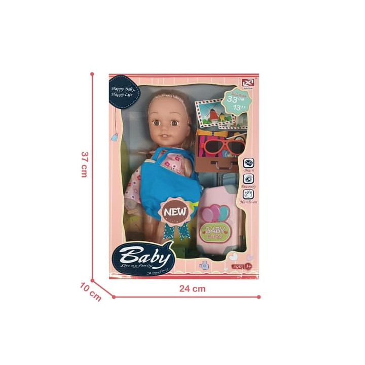 Bavytoy Panenka 33 cm s kufrem