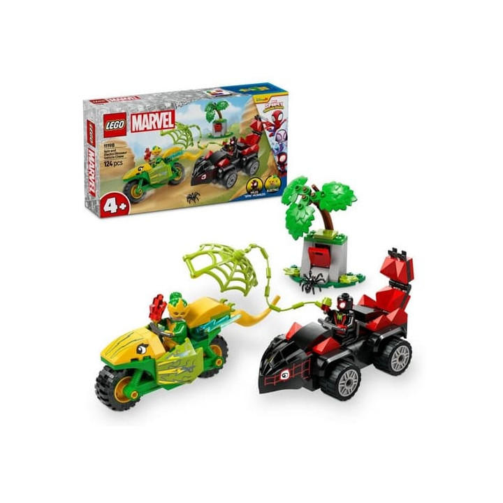 Lego Marvel 11198 Spin, Electro a honička s dinosauřím vozidlem
