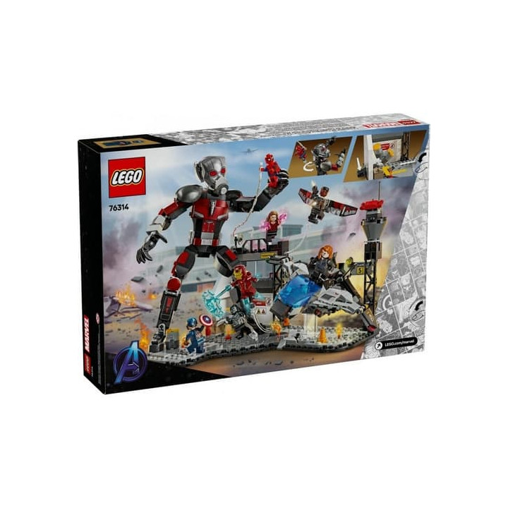 LEGO® Marvel 76314 Akční bitva Captain America: Občanská válka