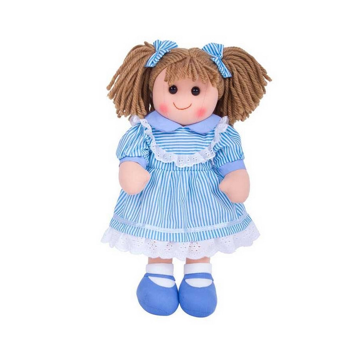 Bigjigs Toys Látková panenka Amelia 38 cm