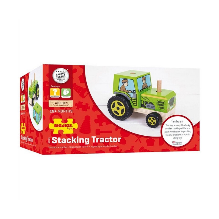 Bigjigs Baby Nasazování traktor
