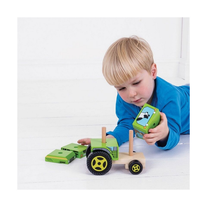 Bigjigs Baby Nasazování traktor