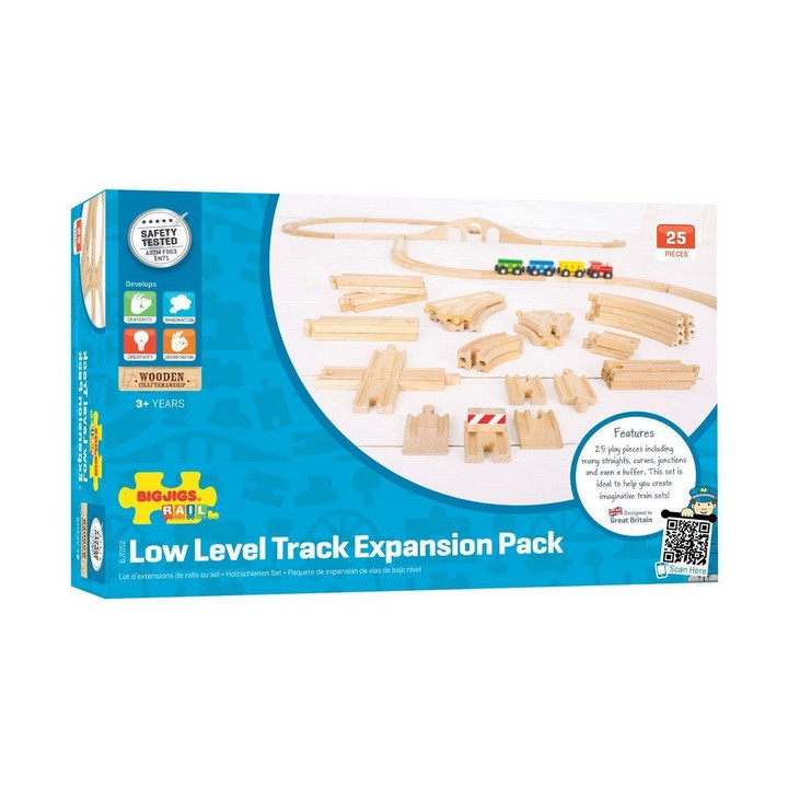 Bigjigs Rail Dřevěné koleje set 25 dílů