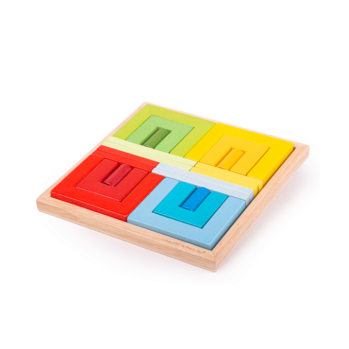 Bigjigs Toys Dřevěné skládací tvary