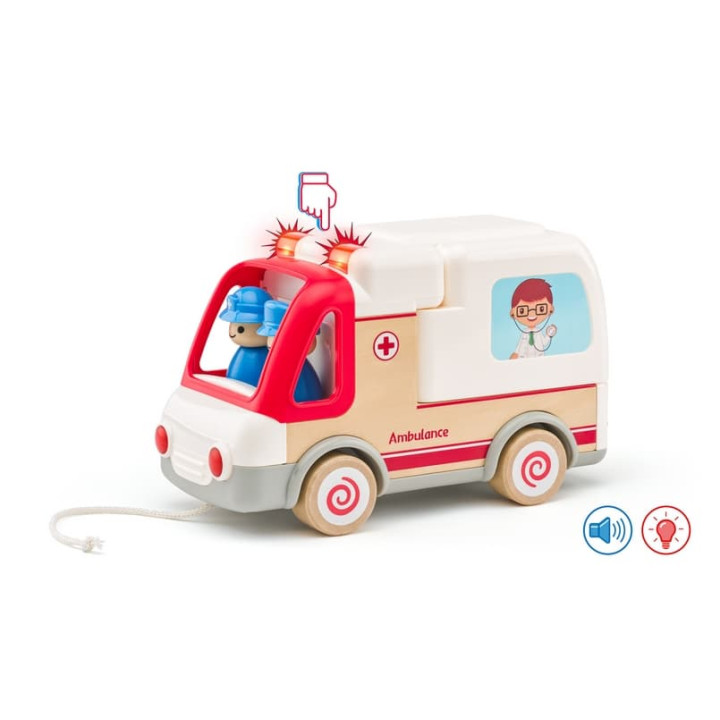 Auto ambulance se zvuky a světlem