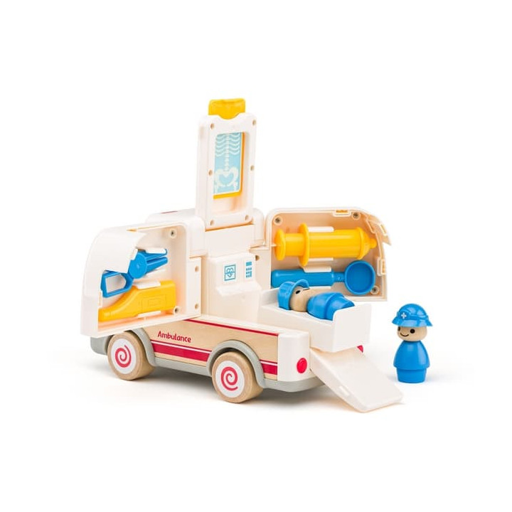 Auto ambulance se zvuky a světlem